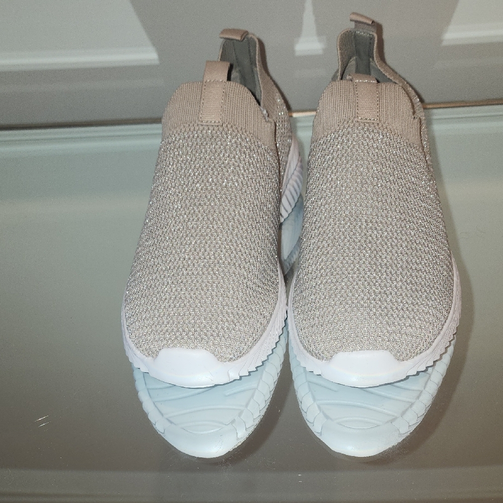 Beige Slip-On Sneakers